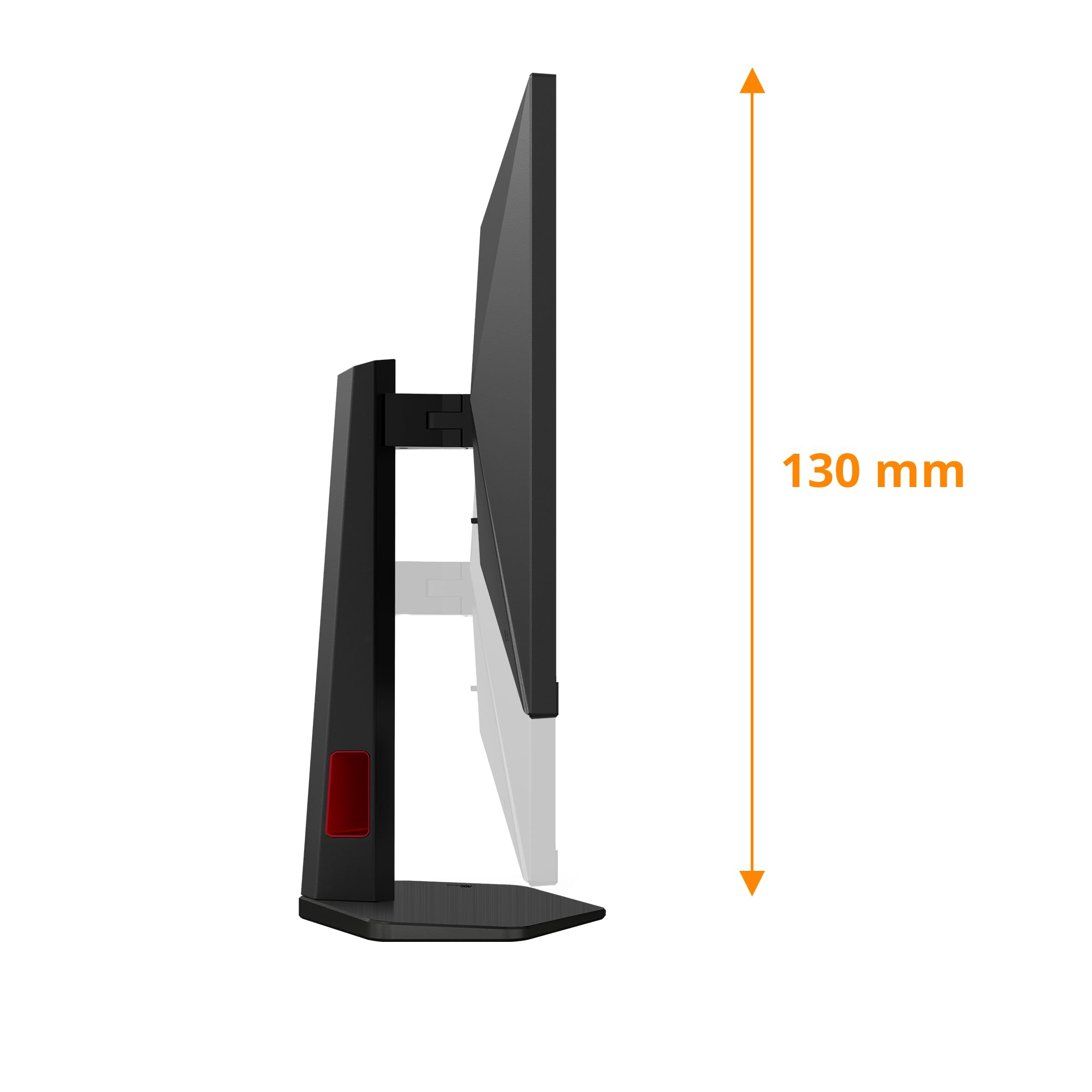 AOC Gaming Q27G4ZR - 27-calowy monitor Quad HD, 240 Hz, 1 ms, G-Sync, HDR400 (2560 x 1440, 2 x HDMI 2.0, DisplayPort 1.4) czarno-czerwony