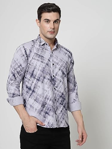 Image of ELYYORK Adwyn Peter Men's Cotton Printed Regular Fit Casual Shirt |Full Sleeve Shirt for men|shirt for men|men's shirt