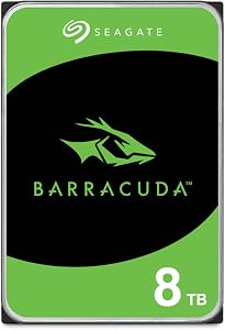 Seagate BarraCuda 8To Disque Dur Interne HDD – SATA 6 Gb/s 5400 RPM 256Mo Cache pour Ordinateur de Bureau – Emballage sans Frustration (ST8000DMZ04)