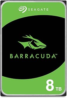BarraCuda 8TB, Internal Hard Drive, 3.5 Inch, SATA, 6GB/s,, 5.400 RPM, 256MB Cache, for Computer Desktop PC, FFP (ST8000DMZ04)