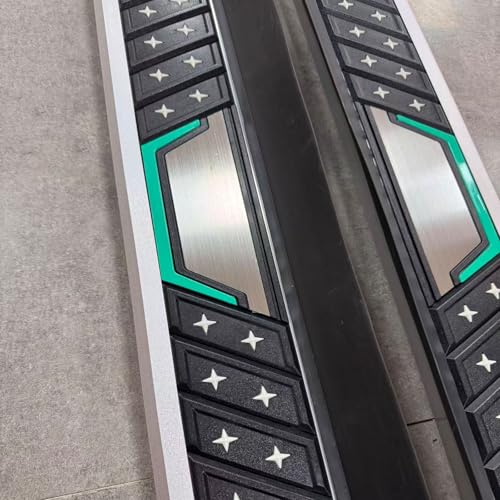 Estribos laterales para Toyota Corolla Cross 2021-2026 aluminio negro miniatura 3