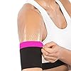 WenX Arm Trimmers for Women Sauna Arm Sweat Bands Neoprene Arm Trainer Toner Sleeves for Sports Workout, 2 Pack (M)