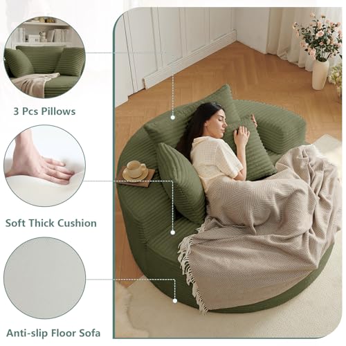 Sillón Lounge Redondo Grande Verde Menta miniatura 3