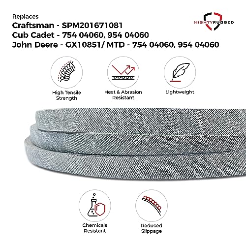 Image of 954-04060C Lawn Mower Deck Belt Replacement - 96.5 inch - Heavy-Duty, Durable, Fits Craftsman /Cub Cadet /John Deere /Sabre Mowers 954-04060B, 954-04060C, 954-04060, 754-04060B