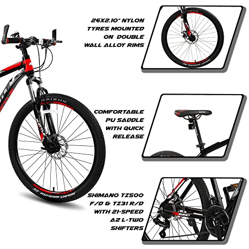 Vaux Battle 518 26T Gear Cycle for Men, 17" Alloy Frame, 21 Speed - Image 6