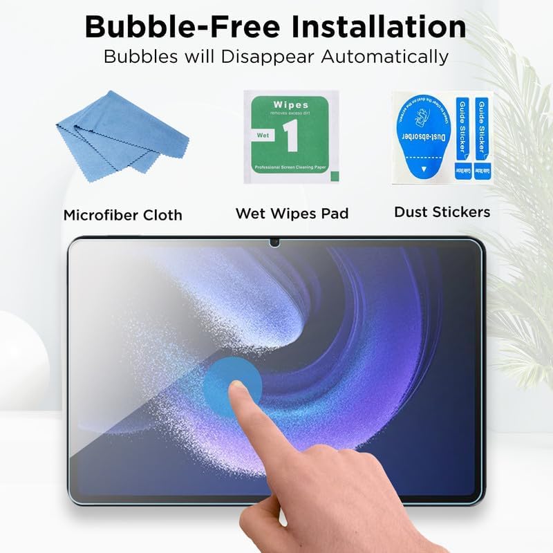 Image of Argus Tempered Glass Screen Protector for Xiaomi Mi Pad 6 / Pad 6 Pro 11 Inch, 9H Hardness, Anti-Scratch, Smudge Resistant, HD Clear, Bubble-Free Easy Installation Guard (1 Pack)