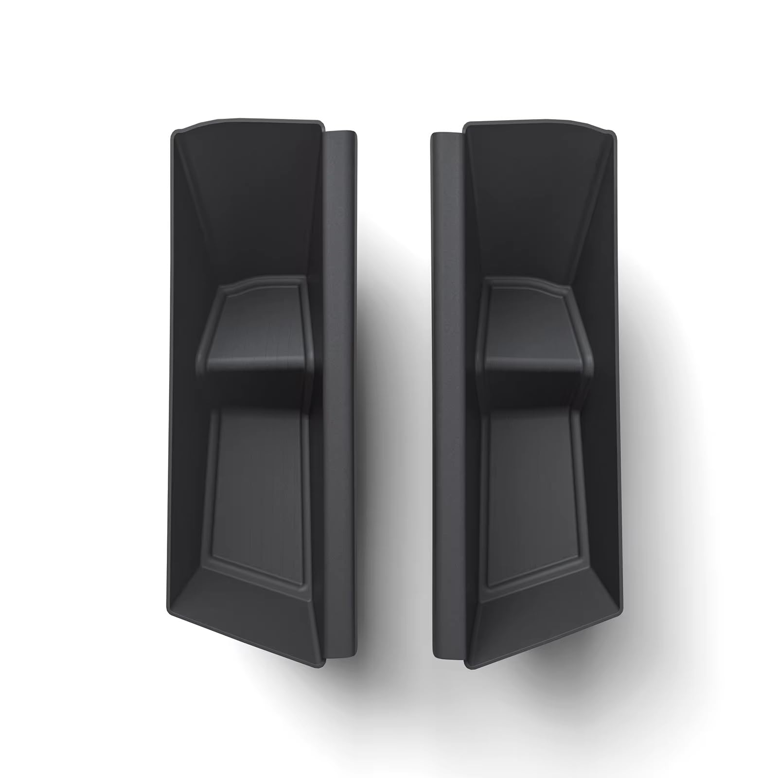 HNDZCYSMGS Boot Organiser Compatible With Tesla For Cybertruck 2024 2025 Car Door Side Storage Box 2PCS Front Storage Tray Organizer Tidying Black