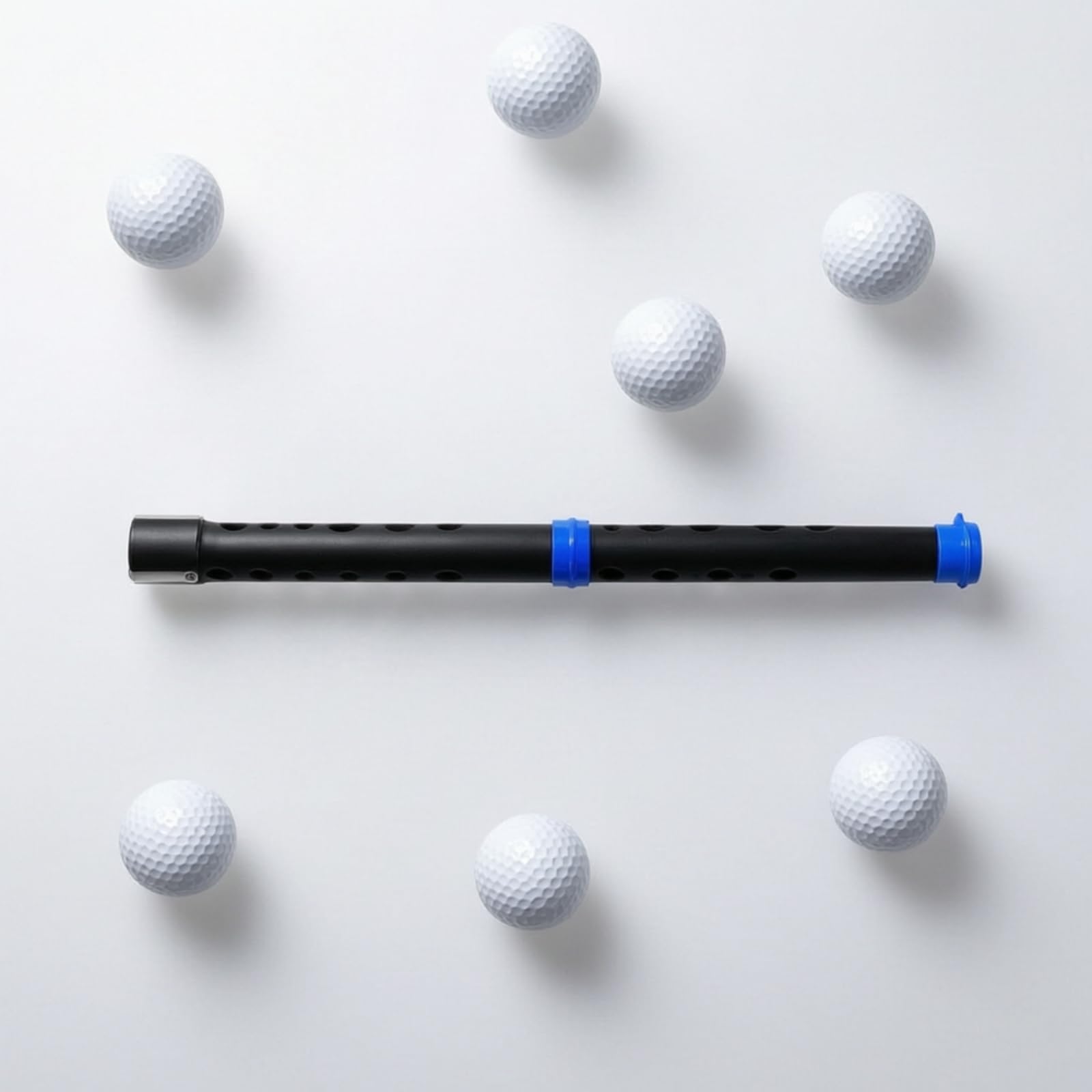 KESOTO Golf Ball Retriever Recogedor de Pelotas de Golf Tubo Colector Palo Recogepelotas de Dos Secciones de Aluminio Ligero Desmontable Capacidad para 24