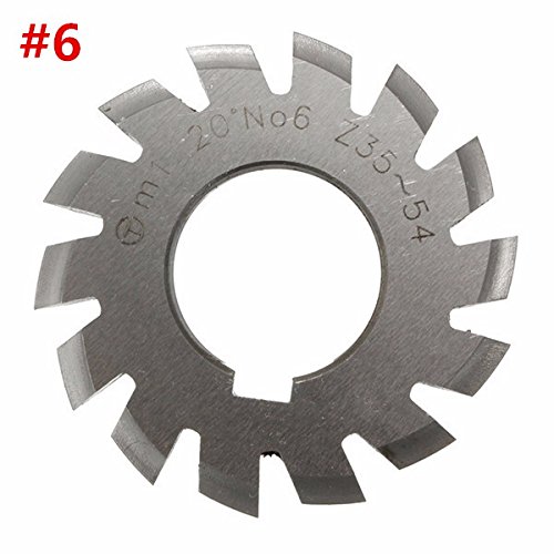 EsportsMJJ Módulo 1 Pa20 Alesaje 22M M #1-8 Cortador Espiral De La Fresadora del Engranaje del Hss 1