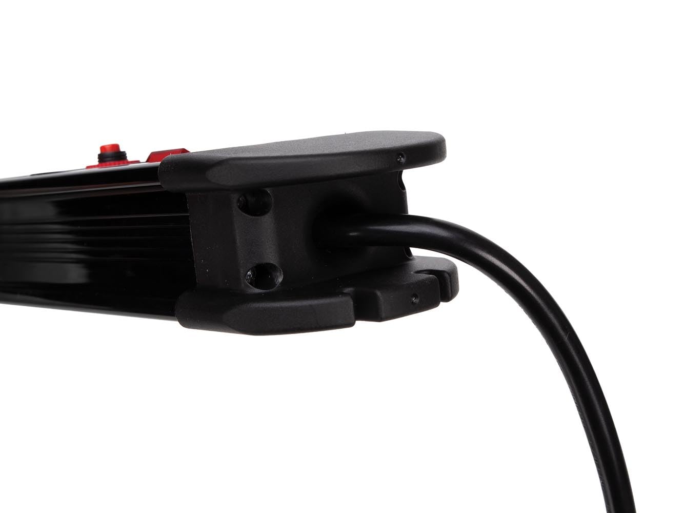 Perel Regleta EBP10N con Interruptor y protección contra sobretensiones, 10 enchufes Tipo E con Toma de Tierra, Cable H05VV-F 3G1.5 de 1,5 m, 3500 W, IP20, Negro, Incluye Kit de Montaje