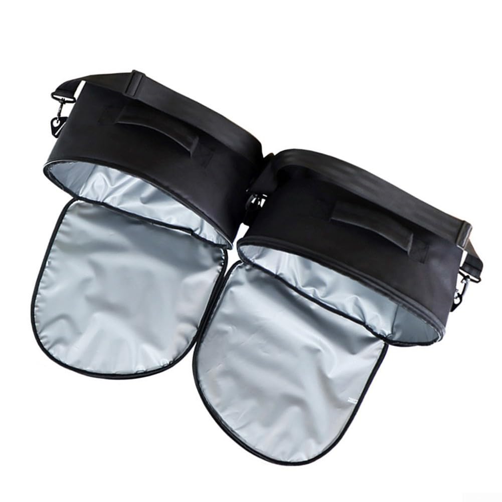 Borsa portaoggetti isolata per bagagliaio anteriore modello 3, refrigeratore termico per viaggi e picnic, organizer robusto nero per il trasporto di cibi caldi e freddi