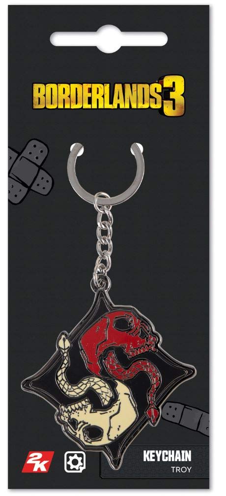 BORDERLANDS 3 Troy Pendant Keychain, Multicolor, Standard, GE3908