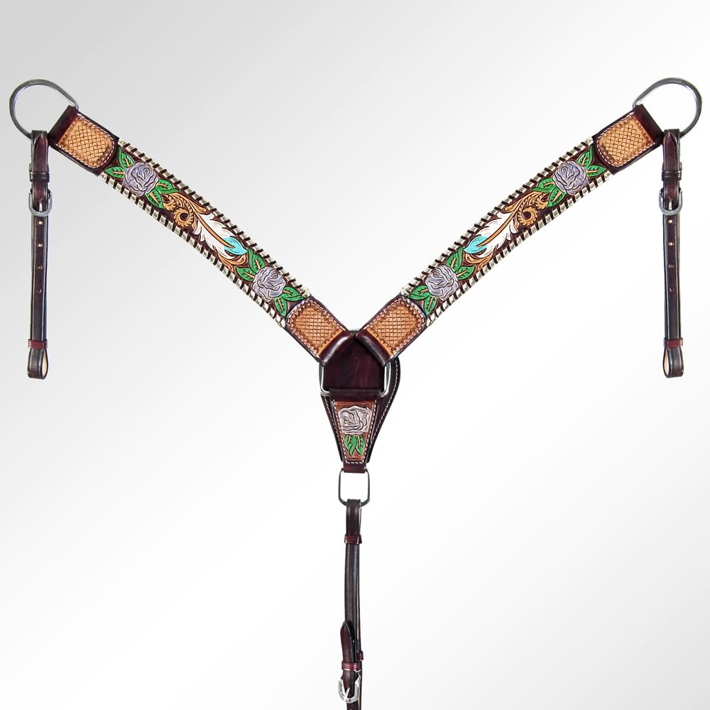 American Darling Western Horse Breast Collar Tack Genuine American Leather