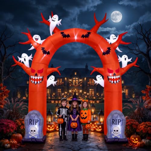 10FT Halloween Inflatable Archway Outdoor Decorations, Giant Blow Ups Arch - image 1