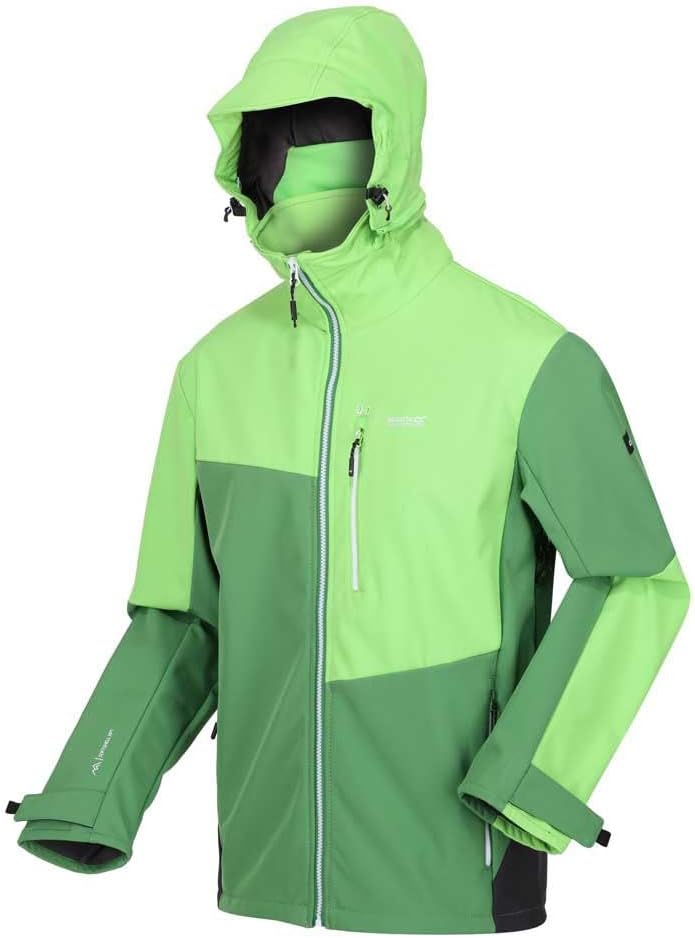 Regatta Mens Hewitts IX Soft Shell Jacket (L) (Field Green/Jasmine Green)