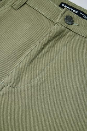 Image of SNITCH Men Casual Wear Trousers| Regular Fit Mid Rise Solid Wide-Leg Pants | 100% Linen Breathable & Lightweight Fabric for Summer, Office & Outings