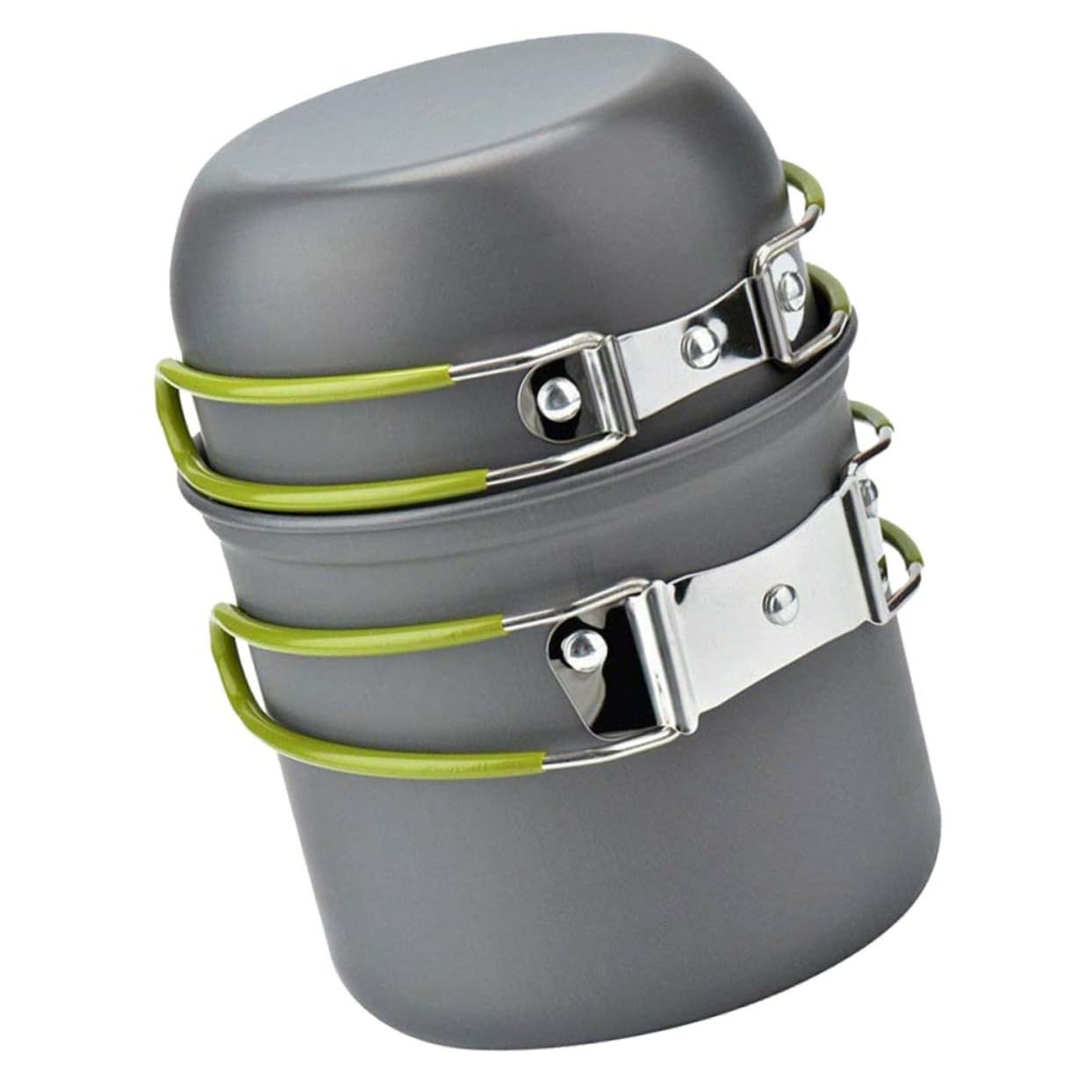 MUELODSIC 1Set Portable Camping Cookware Set for People Lightweight Cooking Tool Set with Teapot Non Stick Outdoor Tableware Includes Pots Bowls Cutlery Accessories