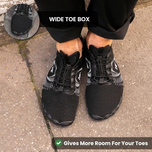 Image of Hike Footwear HF Active Barefoot Water Shoes, Wide Toe Box | Ergonomic pain-relief design, quick-dry, lightweight flexible, for hiking, walking, running, yoga & gym, watch sizing video
