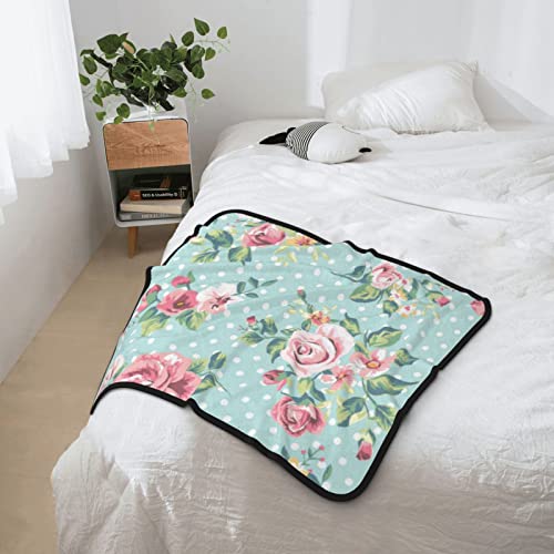 Plaid lit flanelle double face confortable couverture douce 101x127