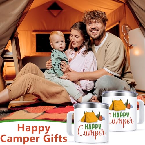 Qtencas-Happy-Camper-Gifts-14oz-RV-Camper-Gifts-Coffee-Mug-Stainless-Steel-Insulated-Mug-RV-Hiking-Mug-for-Outdoors-Picnic-Camping-Happy-Birthday-Christmas-Gifts-for-Family-Friends-White
