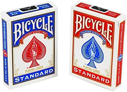 4X 1 X 2 New & Sealed Decks of Bicycle Playing Cards - 1 Red & 1 Blue
