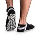 Muezna Men's Non-Slip Yoga Socks, Anti-Skid Pilates, Barre, Bikram Fitness Hospital Slipper Socks with Grips