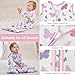 Yoofoss Baby Sleep Sack 6-12 Months Wearable Blanket for Babies 100% Organic Cotton 2-Way Zipper TOG 0.5 Toddler Sleeping Sack 3 Pack, Comfy Lightweight Sleep Sacks