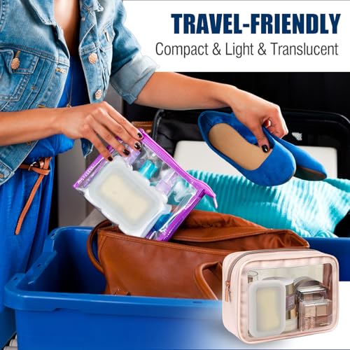 Compact Leakproof Travel Soap Case, Silicone Travel Soap Container, Portable Soap Box with Drainage Layer, Shatterproof Soap Holder for Bathroom, Gym (Blue) - Image 4