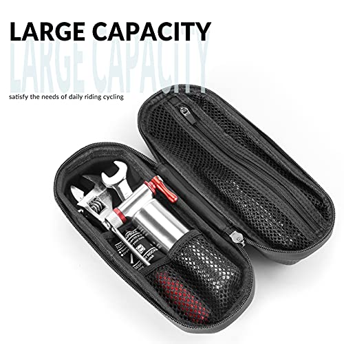 ROCKBROS Bicycle Accessories Organizer Bag Travel Portable Bicycle Bag Multifunctional Bag for Repair Tools, Mini Pump Black - Image 4