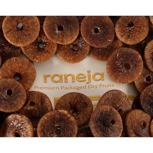 Image of Raneja 100% Natural Pre-mium Quality Dried Figs | 400 g | Anjeer | Rich Source of Calcium & Fibre | Source of Iron, Naturally | Low in Fat | Healthy Snack | Good For Weight Loss | Festive Gifting