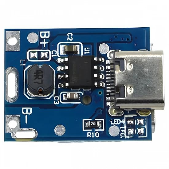 Image of USB Type-C 5V Step-Up Booster - Lithium Battery Charging and Protection Module for Power Bank - Pack of 2
