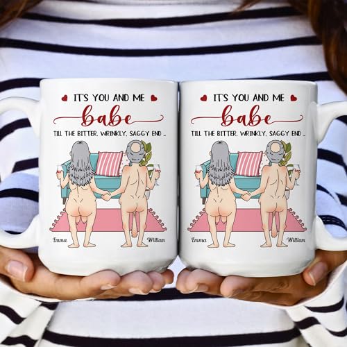 Taza para Parejas Divertidas Personalizada de Cerámica 11 oz miniatura 2