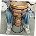 TOGEVAL African Drum Bracket Stand Drum Holder Stand for Boys and Girls Adults Easy Install Durable for Practice Performance