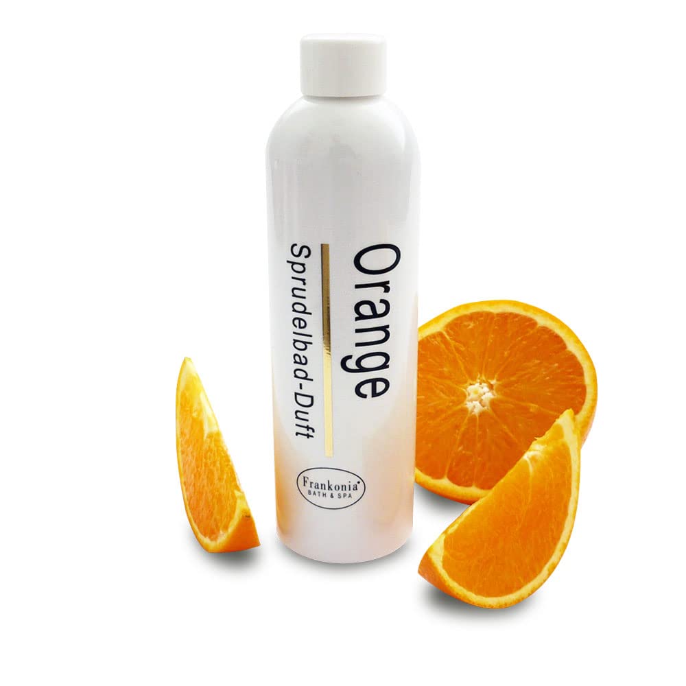 Frankonia BATH & SPA Sprudelbad Duft Orange – 230 ml Badezusatz für Whirlwannen & Sprudelbäder – Intensiver Whirlpool Duft – Badeduft – Duftzusatz – Duftkonzentrat