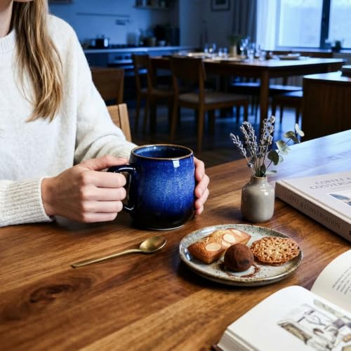 Taza de Cerámica Azul 500 ml para Café y Té miniatura 6