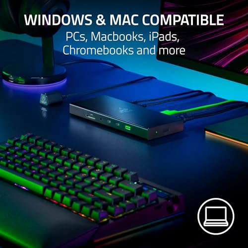 Razer USB 4 Dock, 14 Ports, Windows & Mac Compatible, Black - image 7