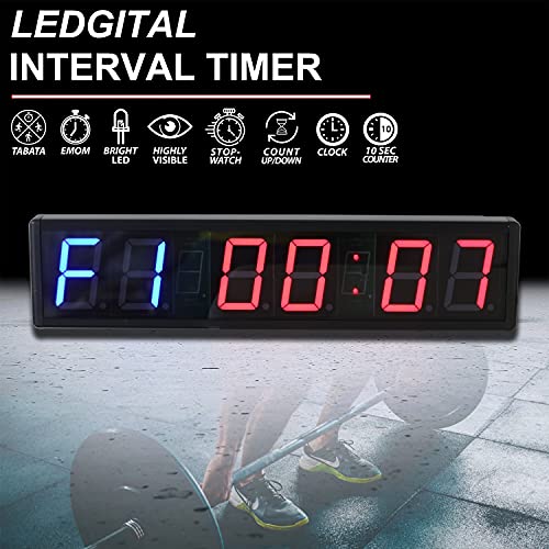 20 Inch Gym Timer for Workouts, Remote Control & Wall Mount - Image 3