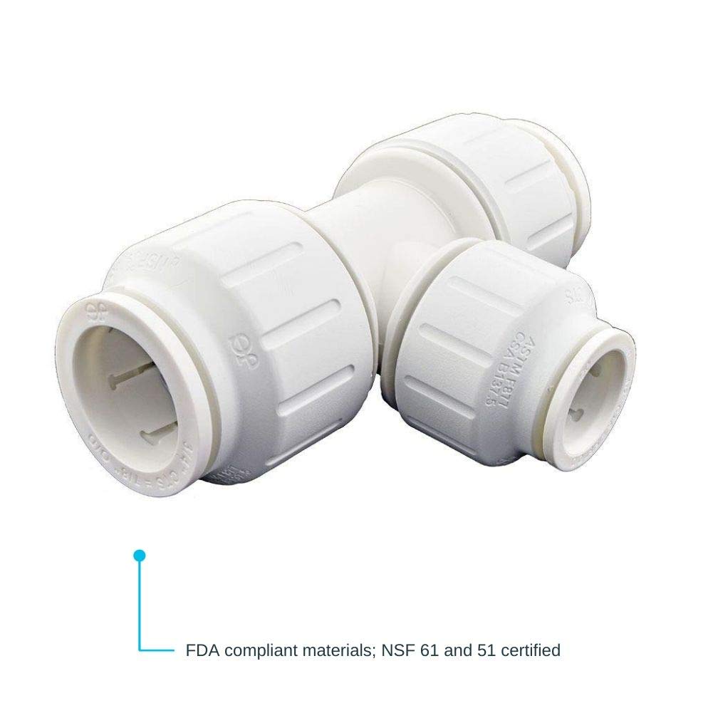 Raccordo Riduttore John Guest Speedfit | 10 Pezzi Da 3/8" A 1/4" | Push Fit Dritto