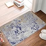 Photo Gallery tpdodon tappeto antiscivolo per ingresso cucina bagno soggiorno tappeto con motivo francese toile de jouy blu-24x36 inch Photo Gallery tpdodon tappeto antiscivolo per ingresso cucina bagno soggiorno tappeto con motivo francese toile de jouy blu-24x36 inch