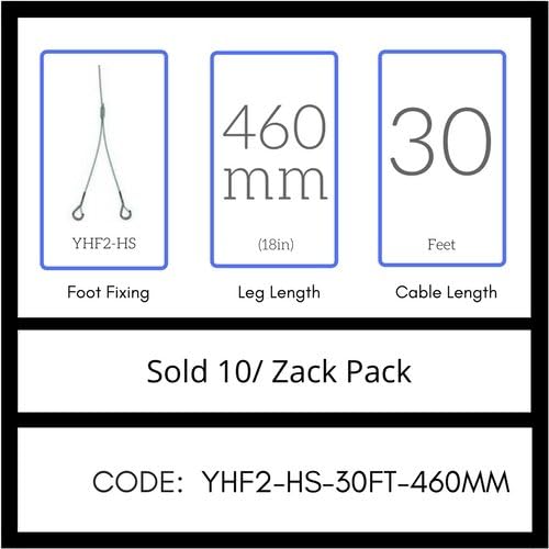 GRIPPLE No. 2 x 30' Y-Hook Hangers (YHF2-HS-30FT-460MM) Pack of 10, USA Made