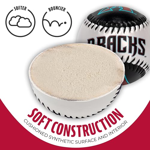 image for Franklin Sports Arizona Diamondbacks MLB Team Baseball - MLB Team Logo