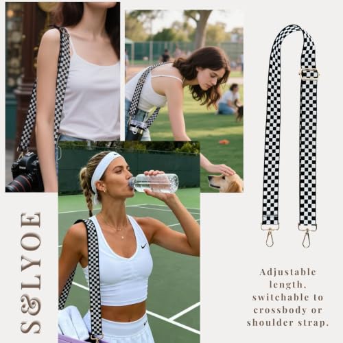 Image of S&loyoe Purse Straps Replacement Crossbody Bag Strap Adjustable Wide Guitar Straps for Handbags 1.5inch