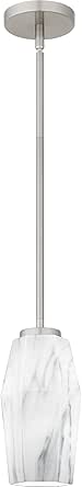 Quoizel Fogel 1-Light Brushed Nickel Mini Pendant
