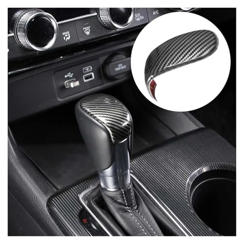 Pommeau levier vitesse Civic 2022-2023 garniture carbone couvercle capuchon - 4