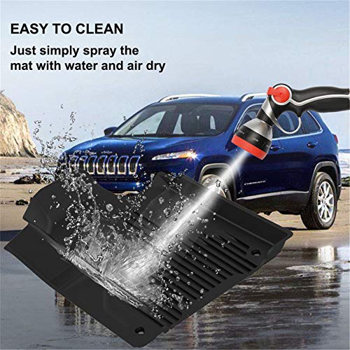 Kiwi Master Floor Mats & Cargo Liners Set Compatible For 2014-2023 Jeep Cherokee Accessories Slush Liners Black All Weather Protector (Not Grand Cherokee) #TOP5