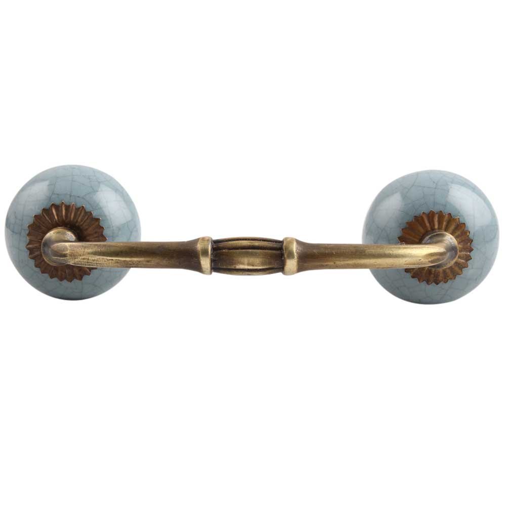 Indian-Shelf 1 Pack Ceramic Grey Cabinet Pulls T Bar Vintage Kitchen Drawer Handles Door Dresser Handles Antique Hardware 4" Hole to Hole -BH-535-CRACK-91 (B083Y13B97) Amazon Price History, Amazon Price Tracker