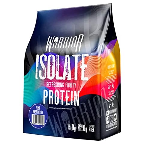 Warrior, Ultra-Pure Whey Protein Isolate 500g - Refreshing Fruit Protein - High Protein Low Carb (Blue Raspberry) Cover