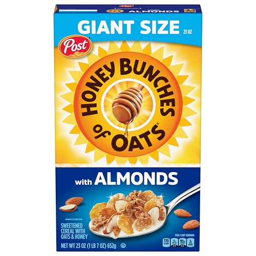Honey Bunches of Oats with Almonds Breakfast Cereal,...