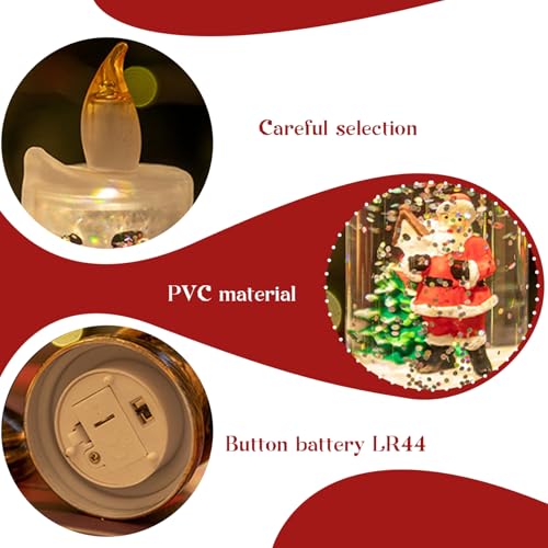 Bougies de Noël LED sans flamme pour éviter les risques de cire