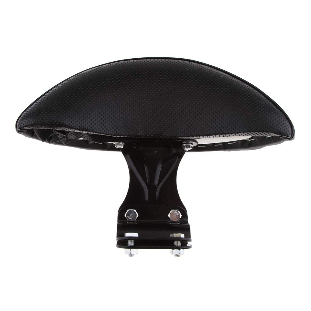 Dossier réglable pour moto, coussin en PU – Ajustement universel – Noir